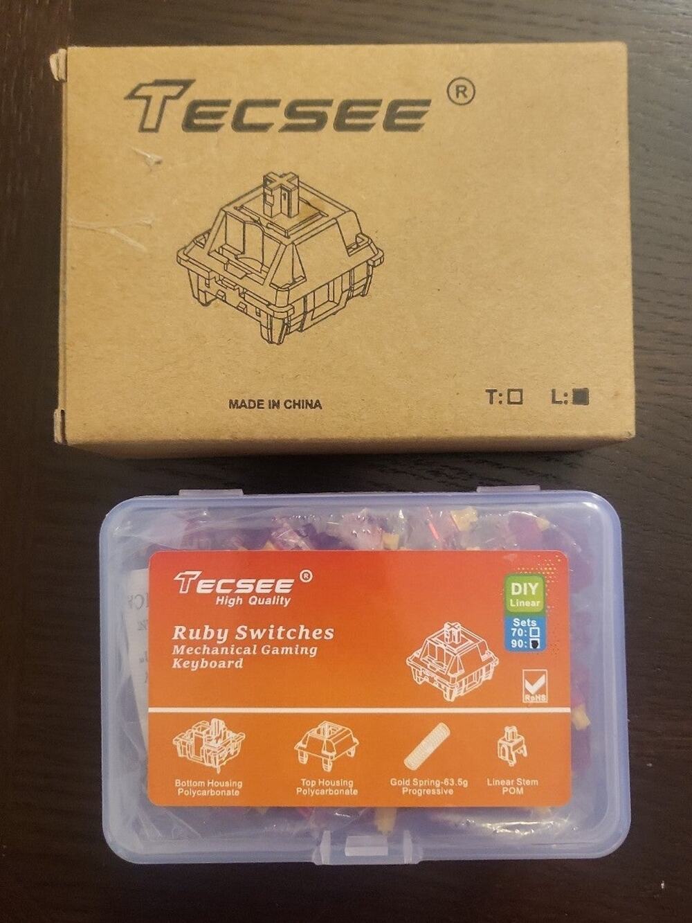 TECSEE Red Ruby Switch 90 pieces for Mechanical Gaming Keyboard NEW